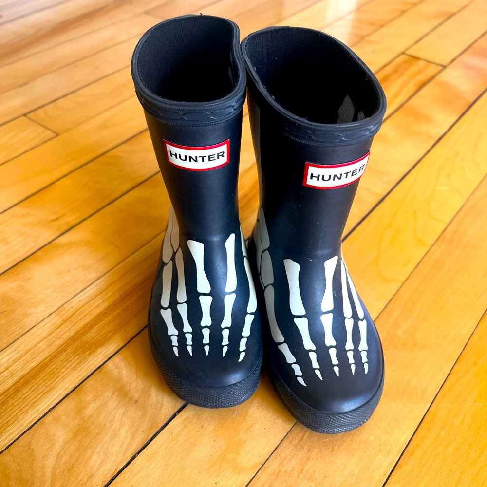 Hunter toddler skeleton rainboots